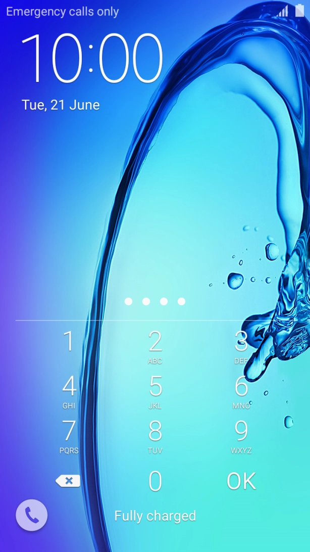 Key in a new four-digit PIN and press OK.