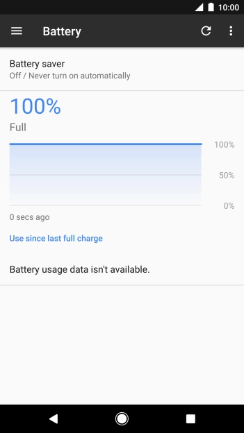 Press Battery saver. Press Battery saver.