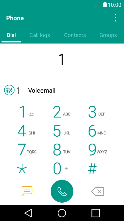 Press and hold number key 1 to call your MessageBank®. Follow the instructions to listen to your messages.
