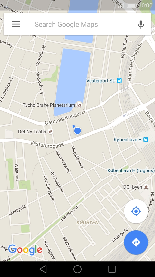 Press the search field and key in the first letters of the name of the destination.