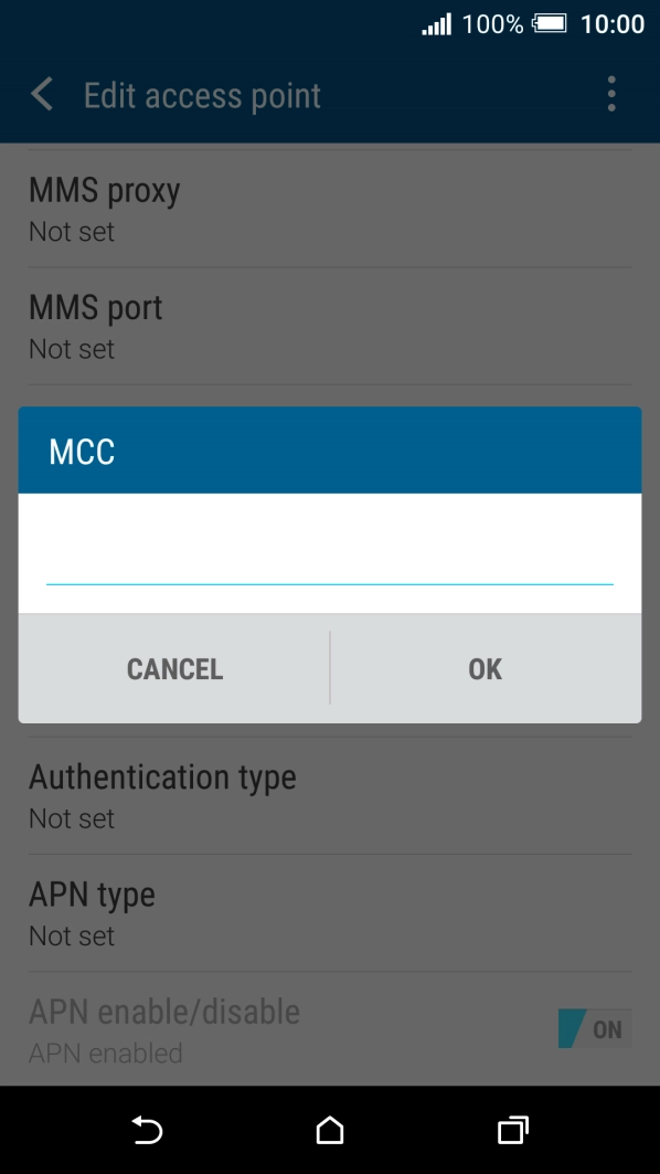 Key in 505 and press OK.