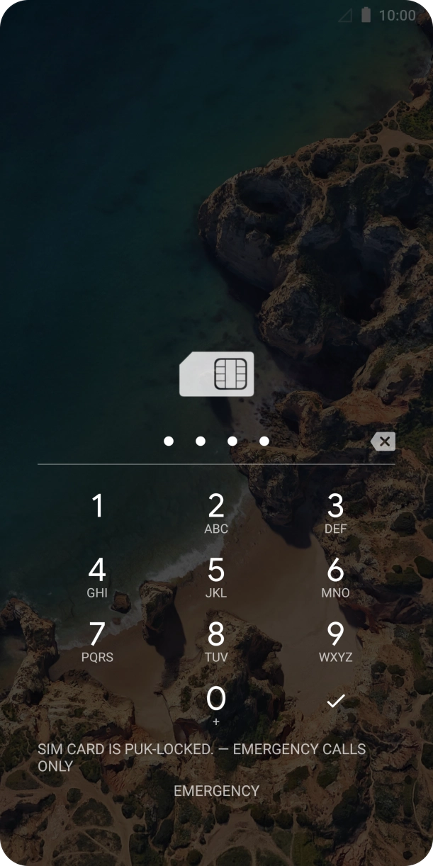 Key in the new PIN again and press the confirm icon.