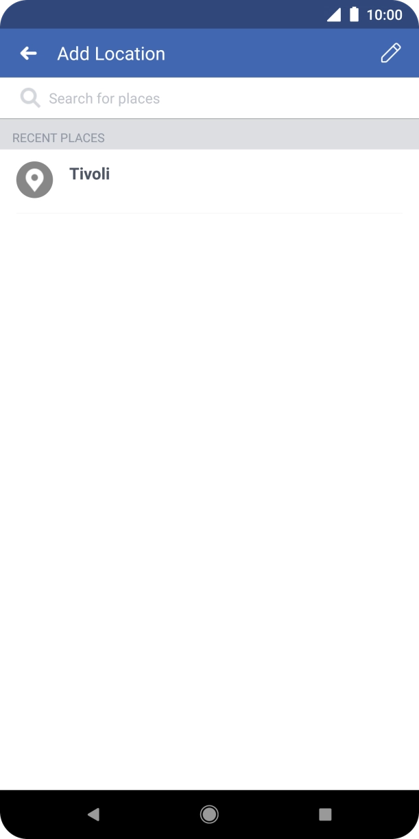Press the search field and key in the required search word.