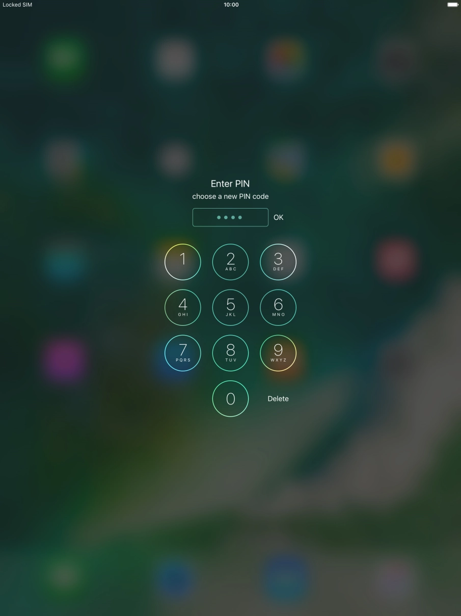 Key in a new four-digit PIN and press OK. Key in a new four-digit PIN and press OK.