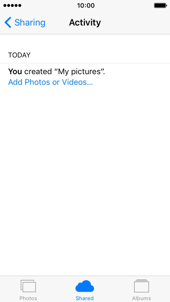 Press Add Photos or Videos... and go to the required folder.
