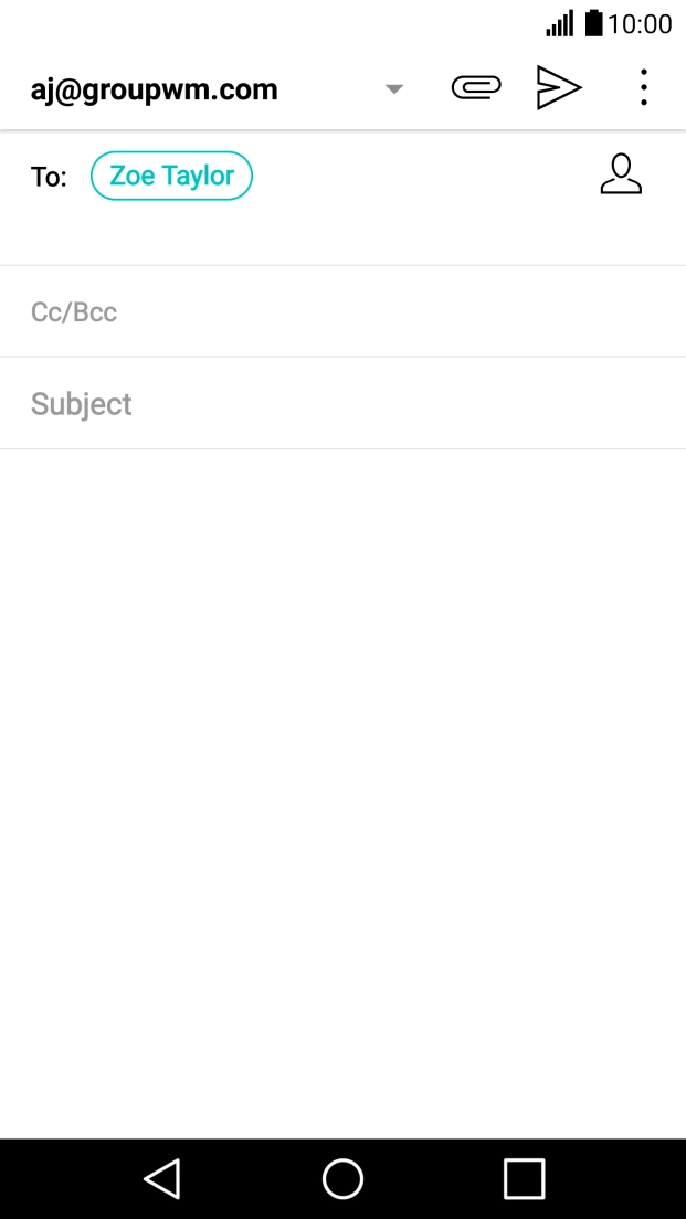 Press Subject and key in the required subject.