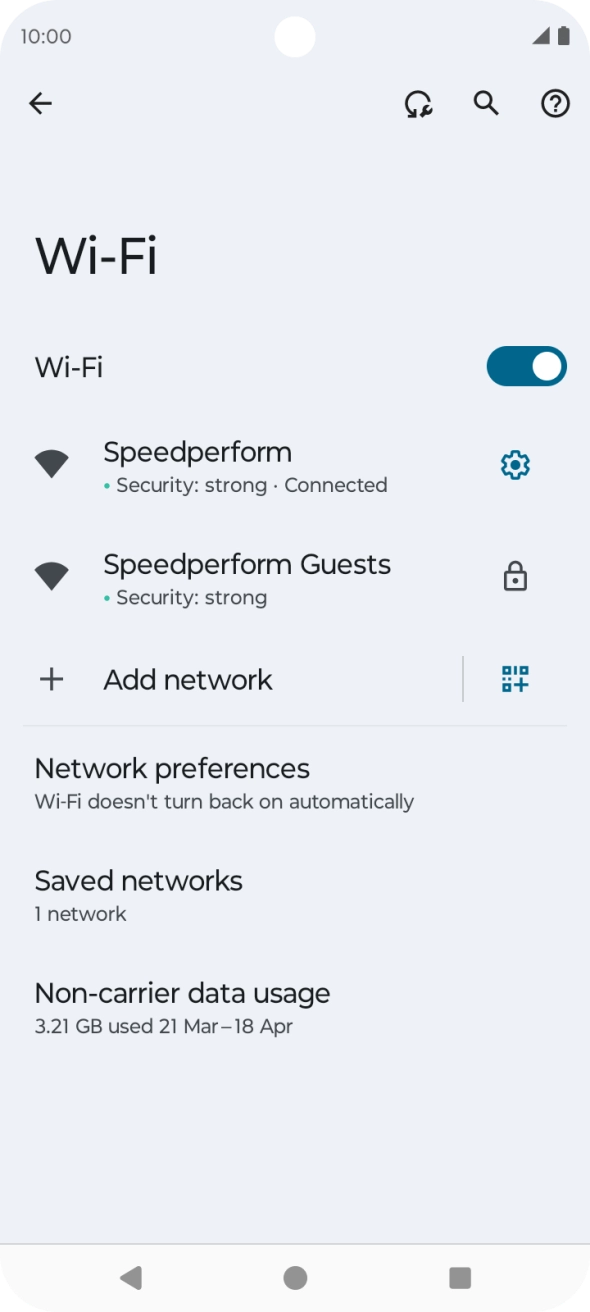 Press the Home key to return to the home screen.