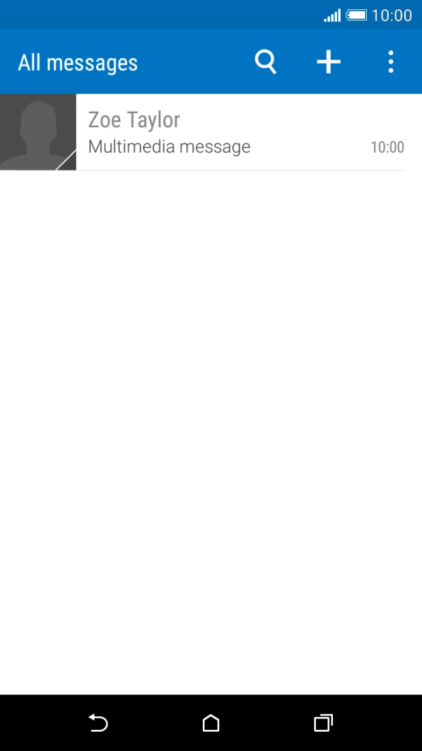 Press the required sender.