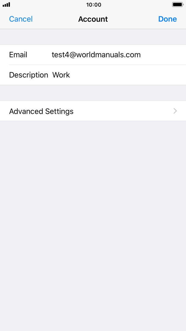 Press Advanced Settings.