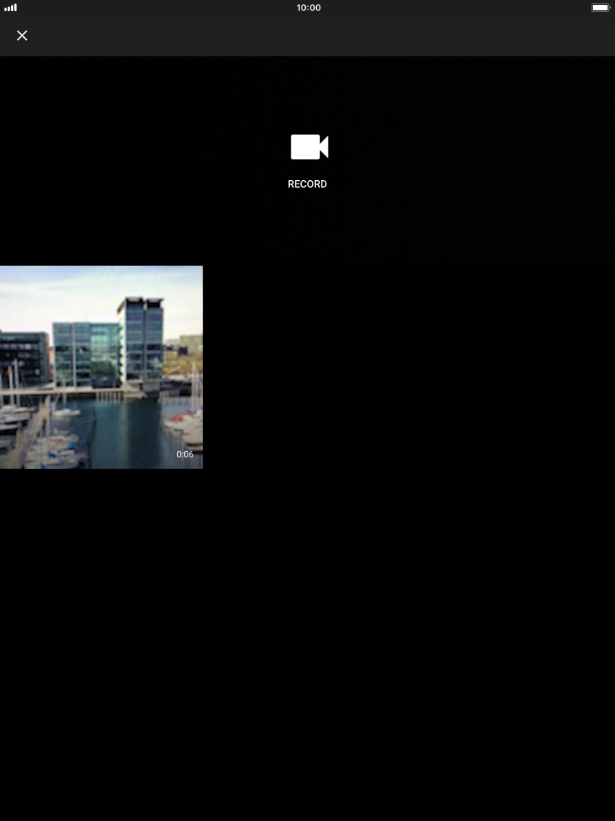 Press the required video clip. Press the required video clip.