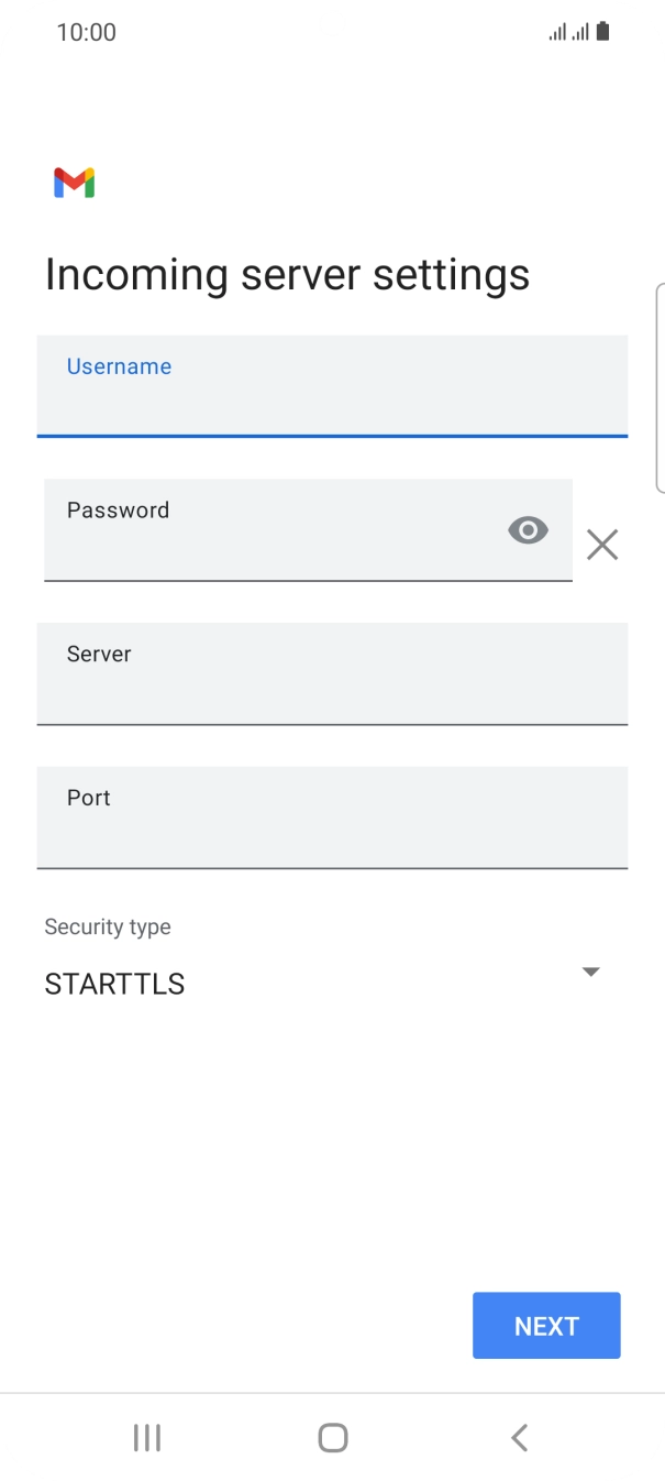 Press the field below 
