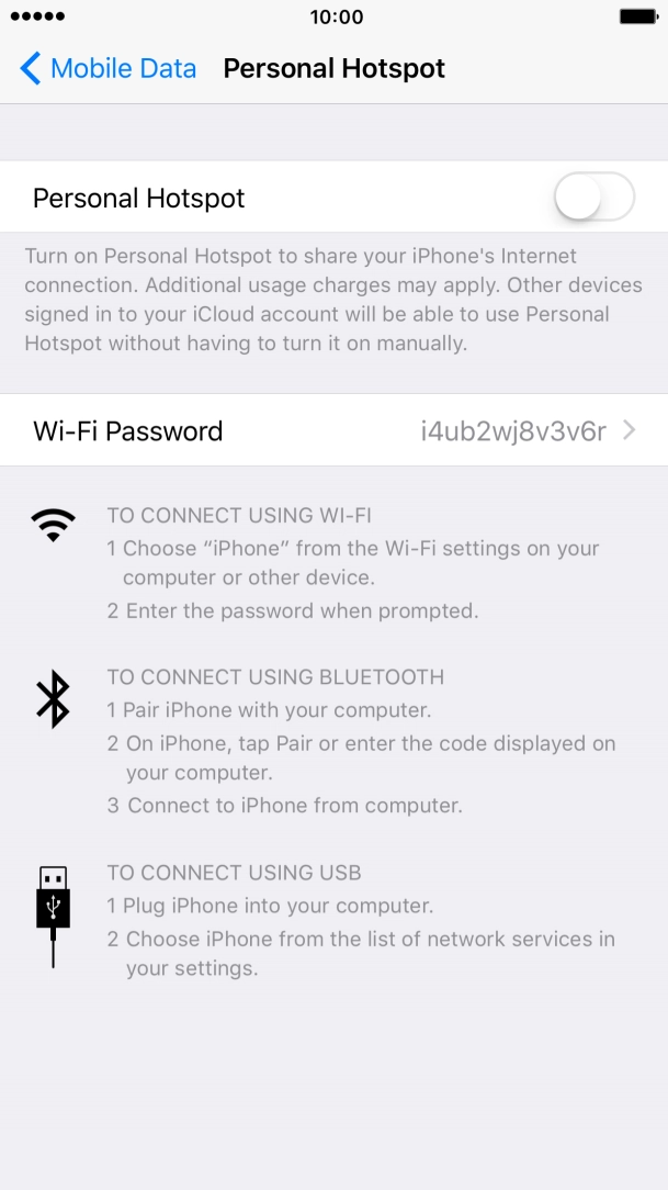 Press the indicator to turn on the function.