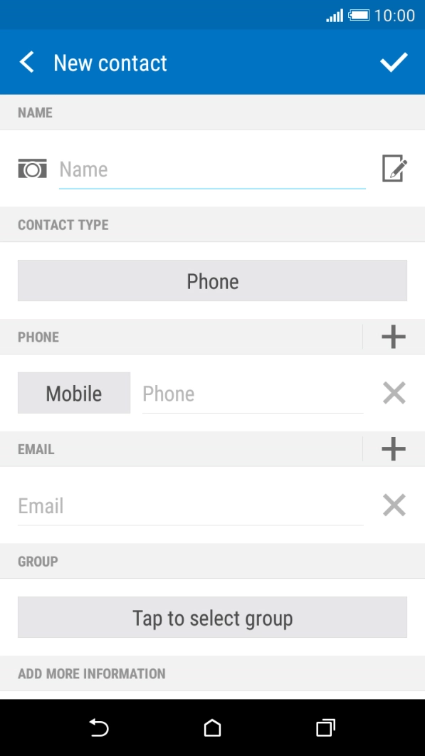 Press the field below 