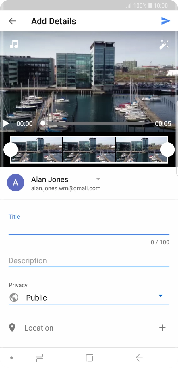 Press the field below 