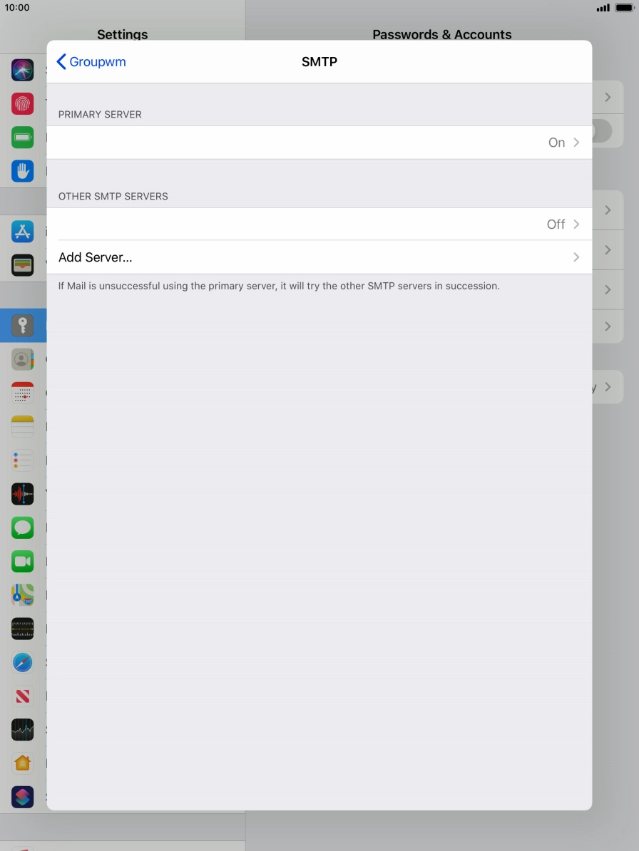 Press the field below 