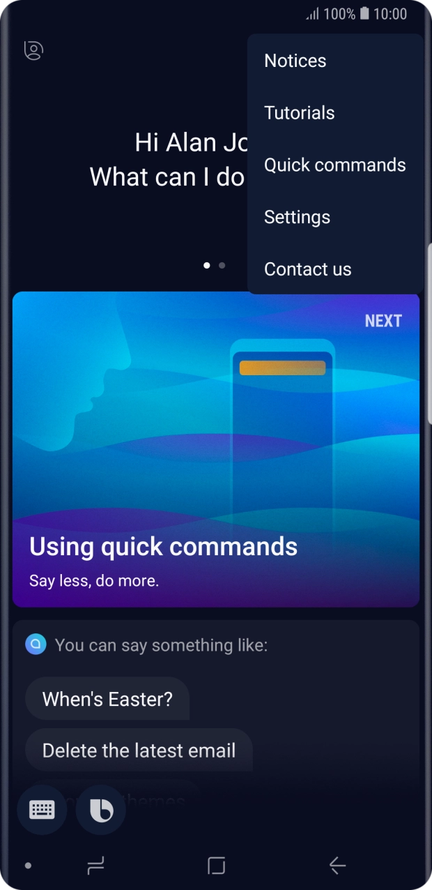 Press Settings and follow the instructions on the screen to make the required changes.