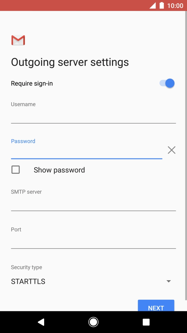 Press the field below 