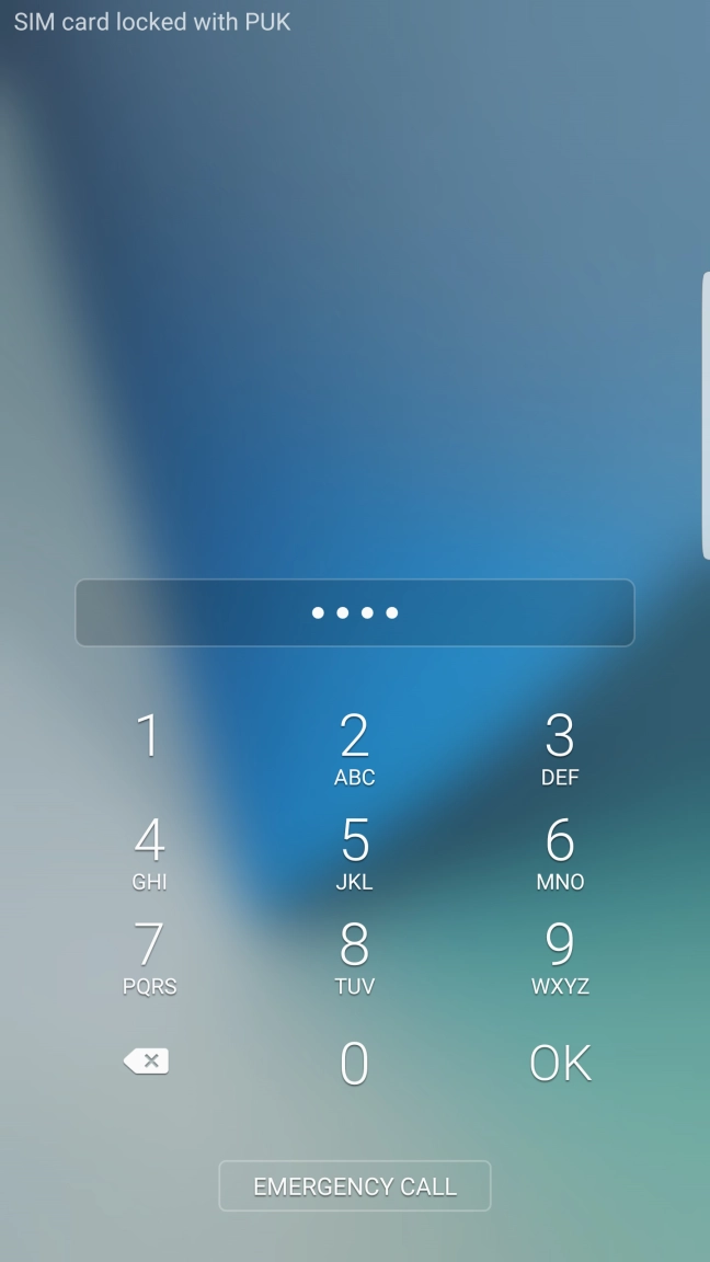 Key in a new four-digit PIN and press OK.