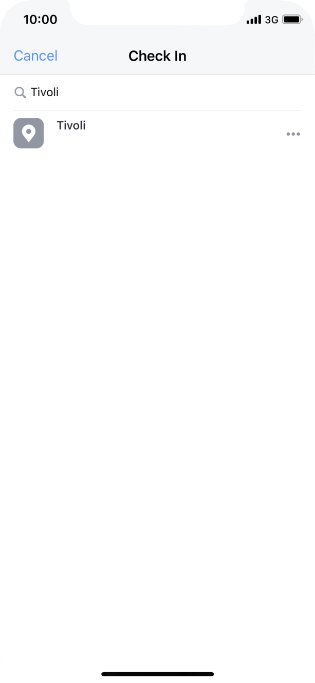 Key in the required search word and press the required location.