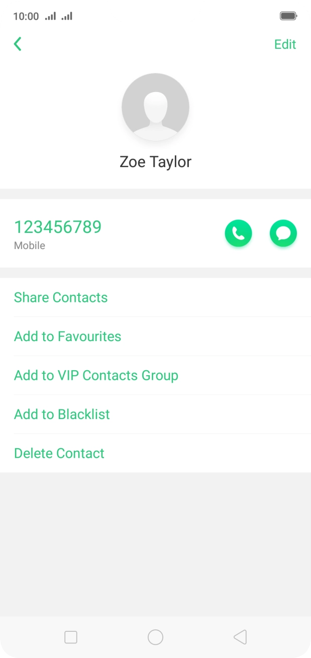 Press the Home key to return to the home screen.