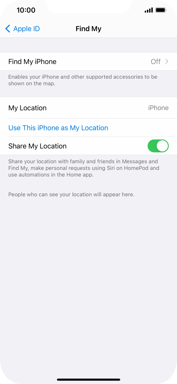 Press Find My iPhone. Press Find My iPhone.