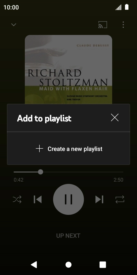 Press Create a new playlist.