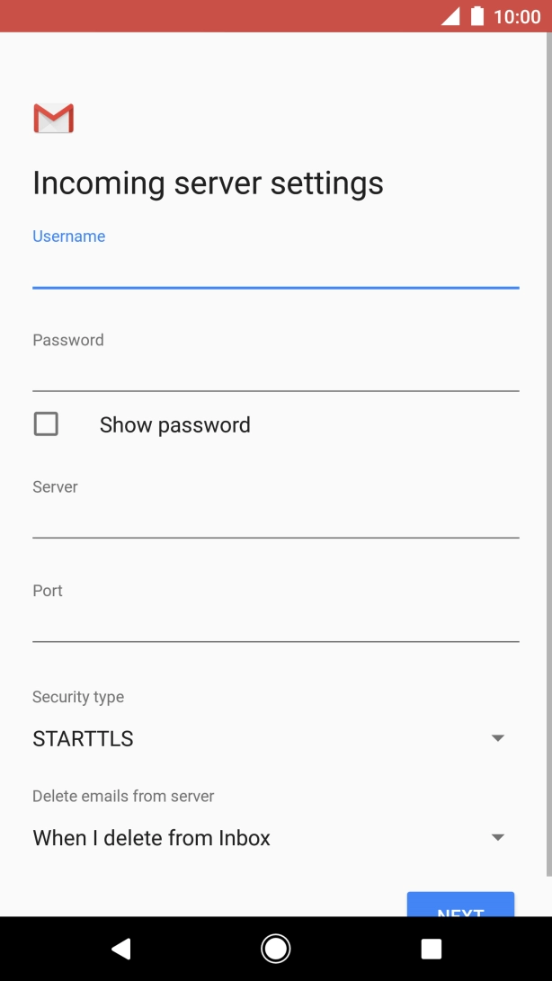 Press the field below 