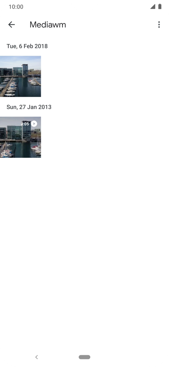 Press and hold any picture or video clip.