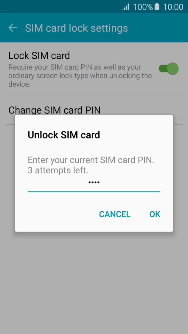 Key in your PIN and press OK. Key in your PIN and press OK.