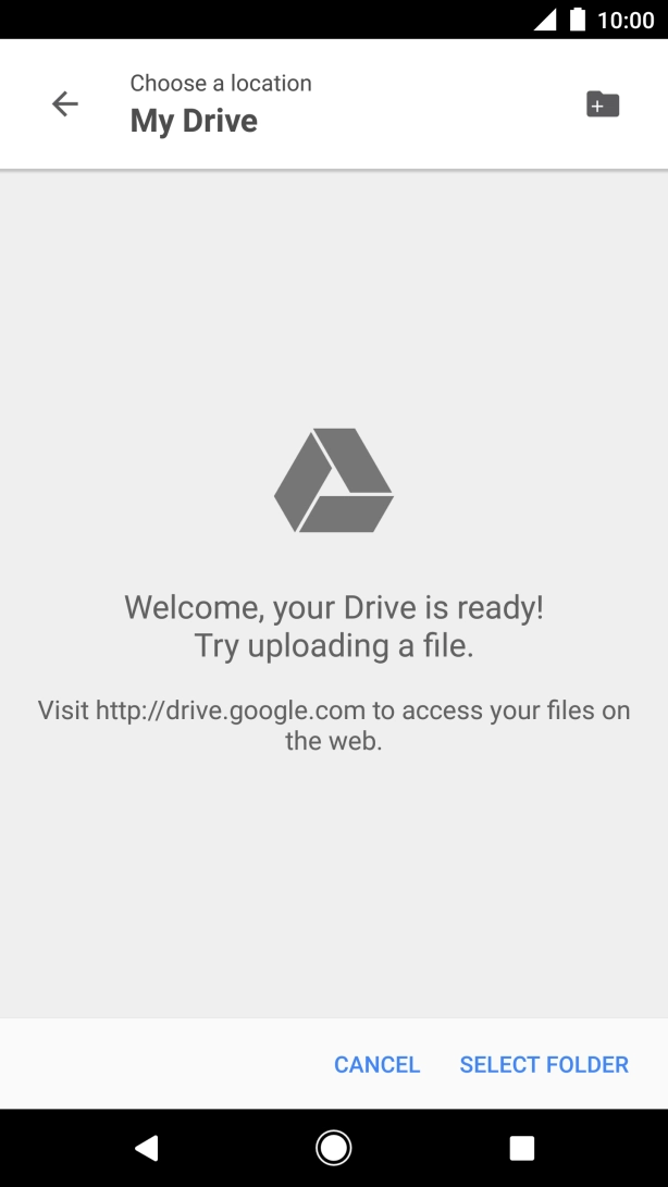 Press the new folder icon.