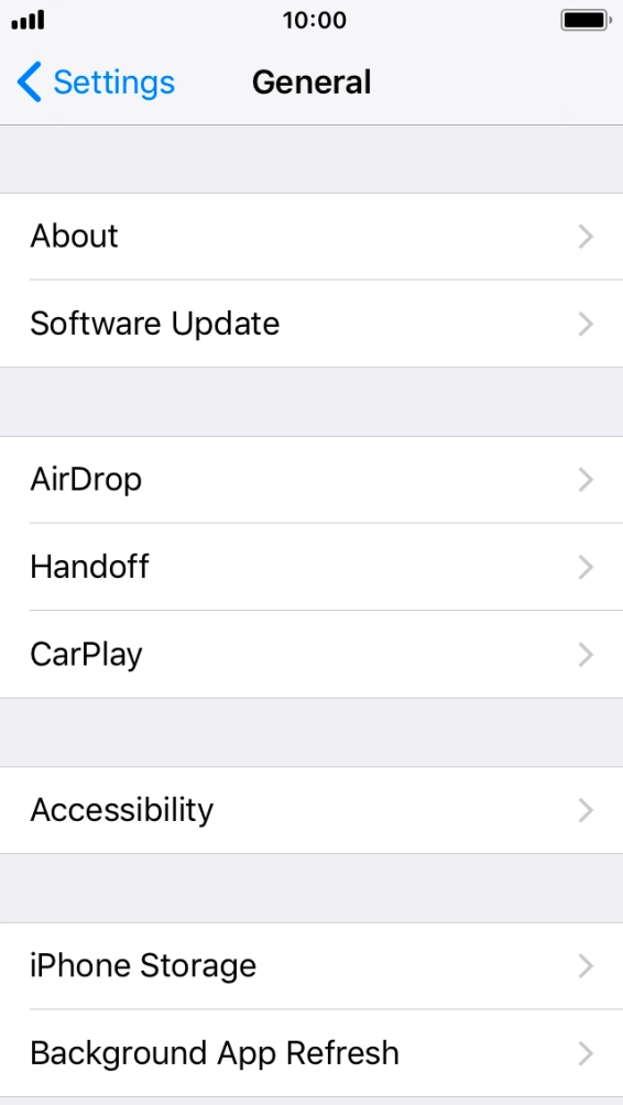 Press Accessibility.