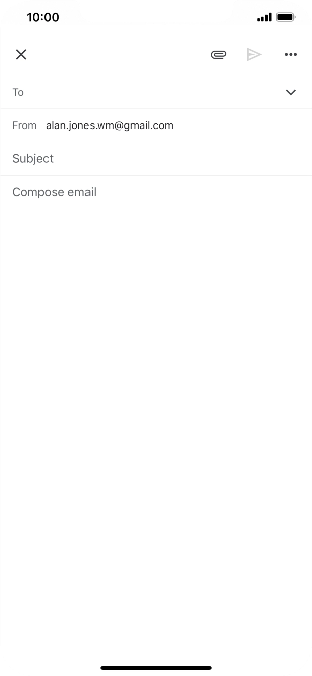 Press To and key in the first letters of the recipient's name.