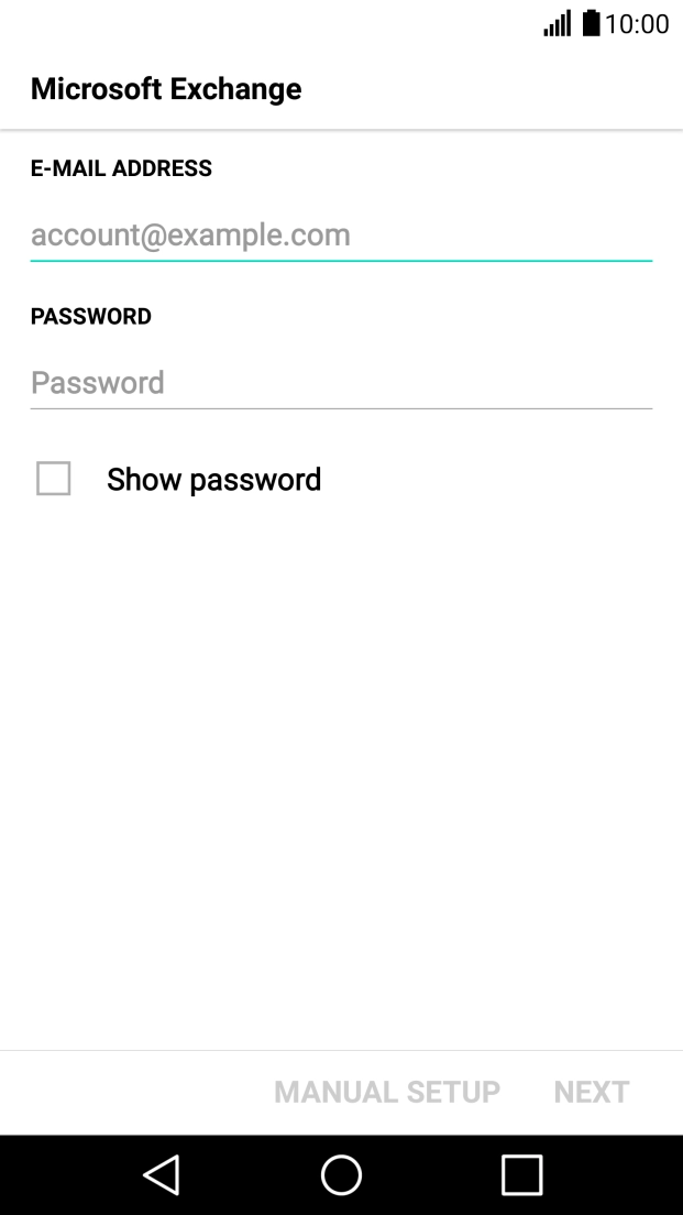 Press the field below 