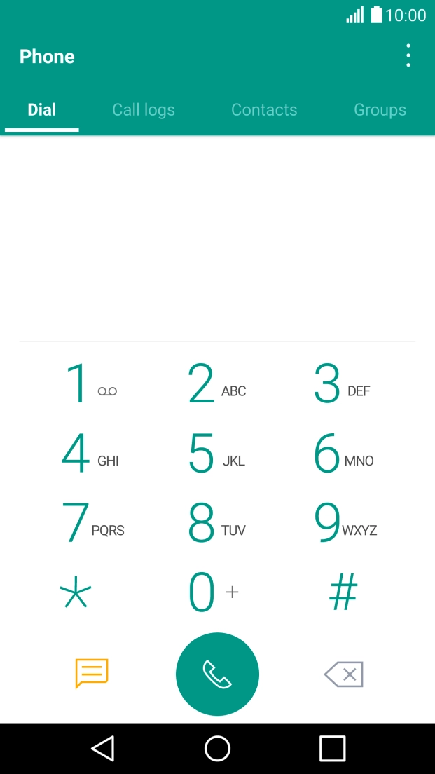 Press the menu icon.