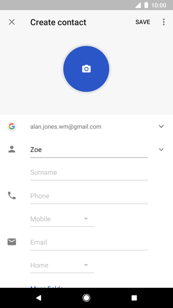 Press Surname and key in the required last name.