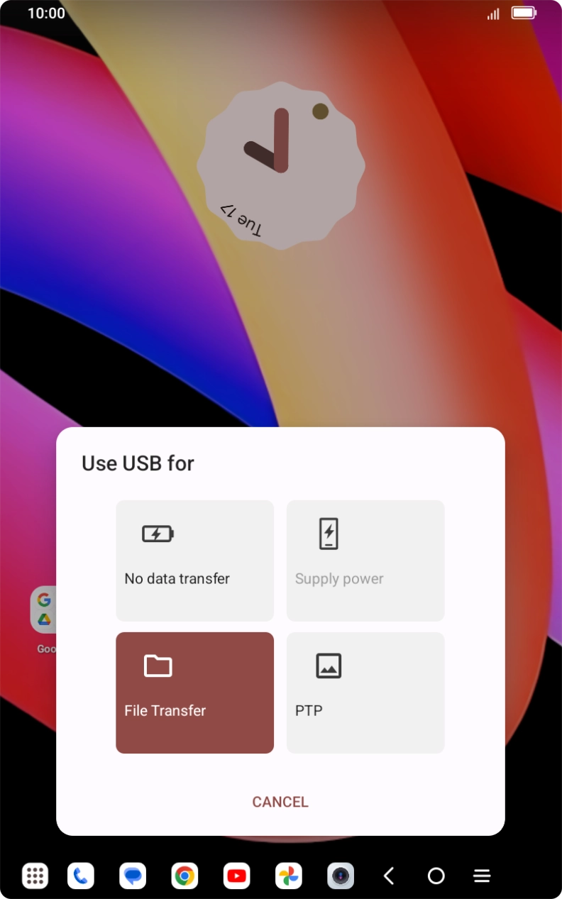 Press File Transfer.