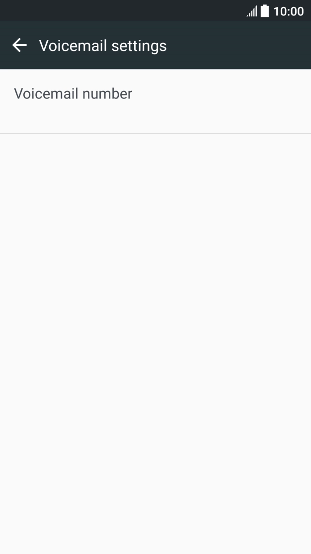 Press Voicemail number.