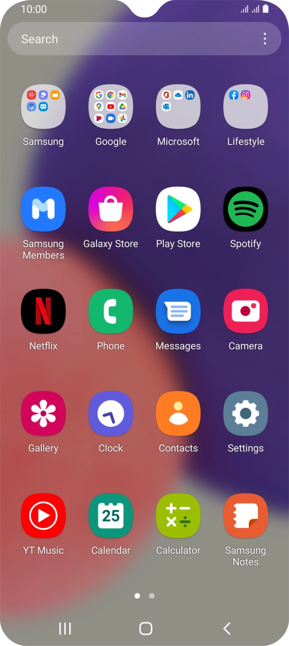 Press Samsung. Press Samsung.