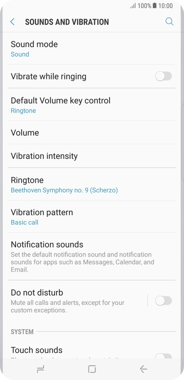 Press the Home key to return to the home screen.