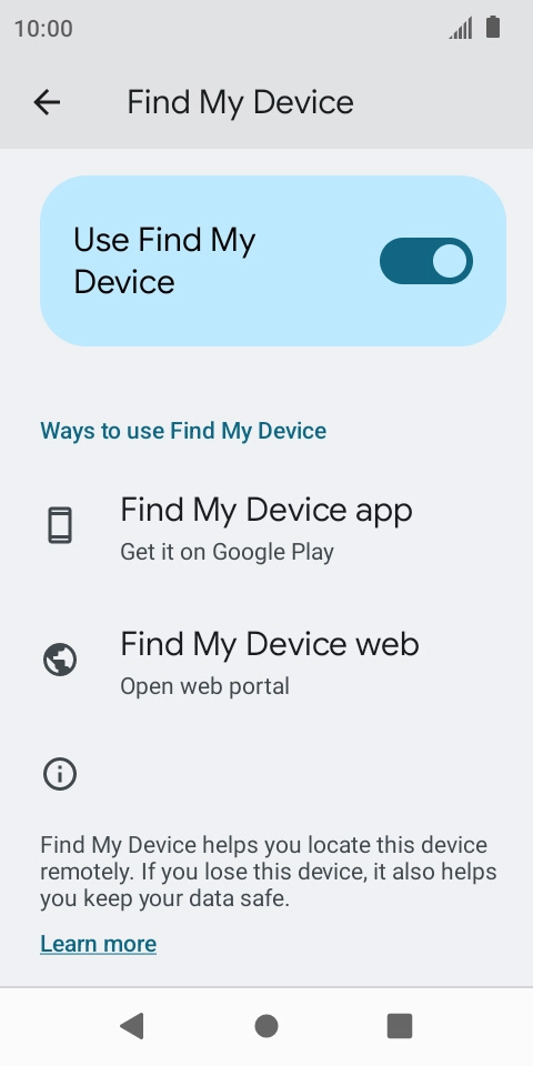 Press the Home key to return to the home screen.