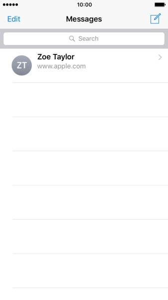Press the new message icon. Press the new message icon.