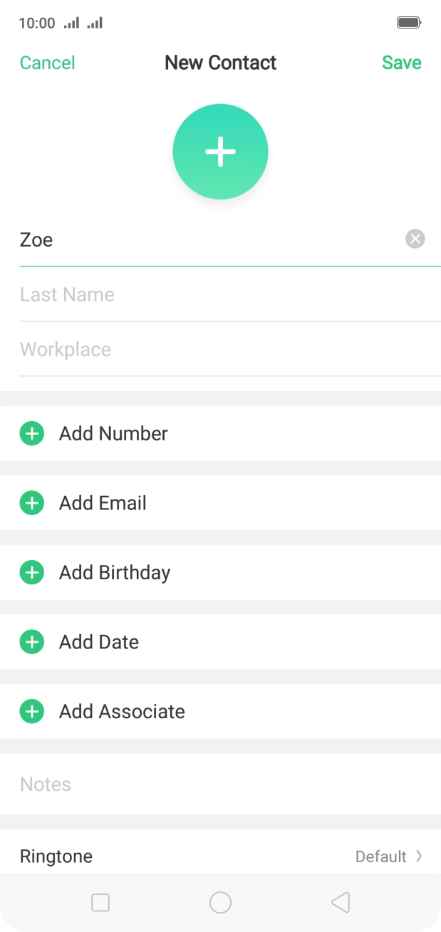 Press Last Name and key in the last name.