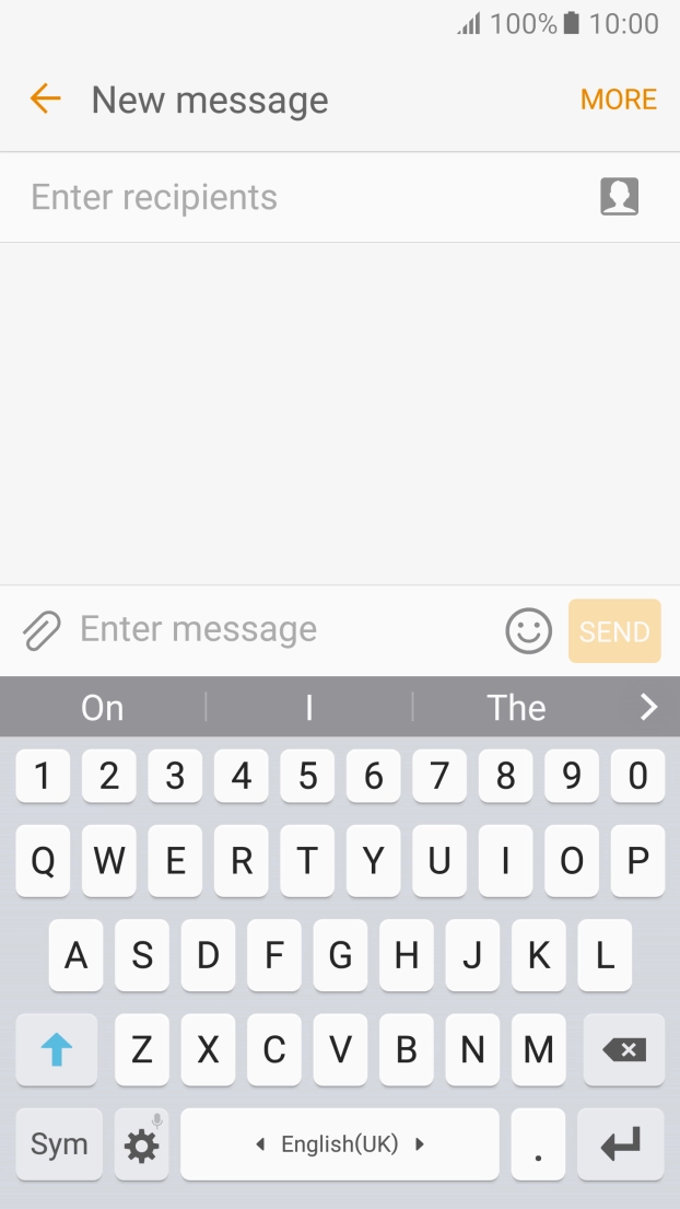 Open a new note, message or email to bring up the keypad and your phone is ready for text input.