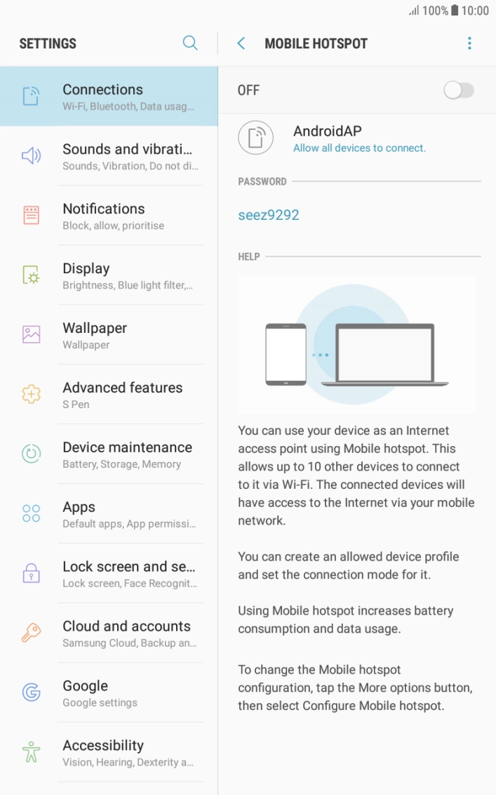 Press the menu icon. Press the menu icon.
