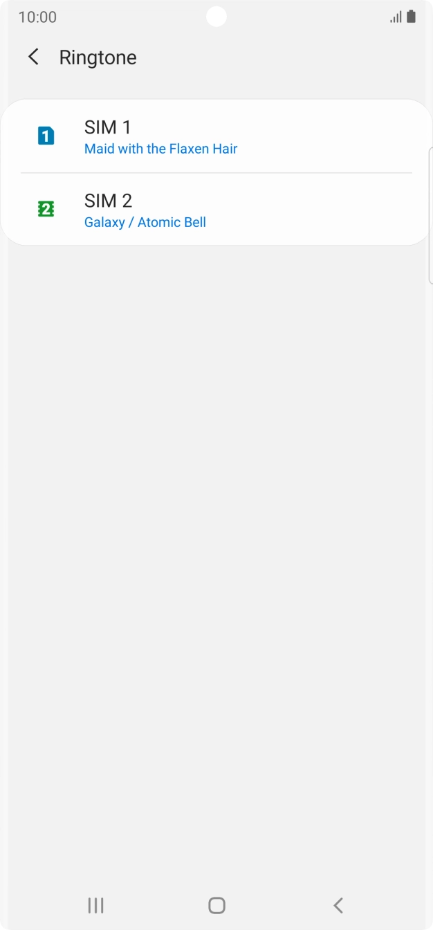 Press the Home key to return to the home screen.