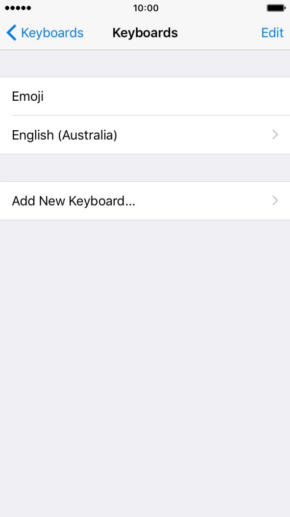 Press Add New Keyboard....