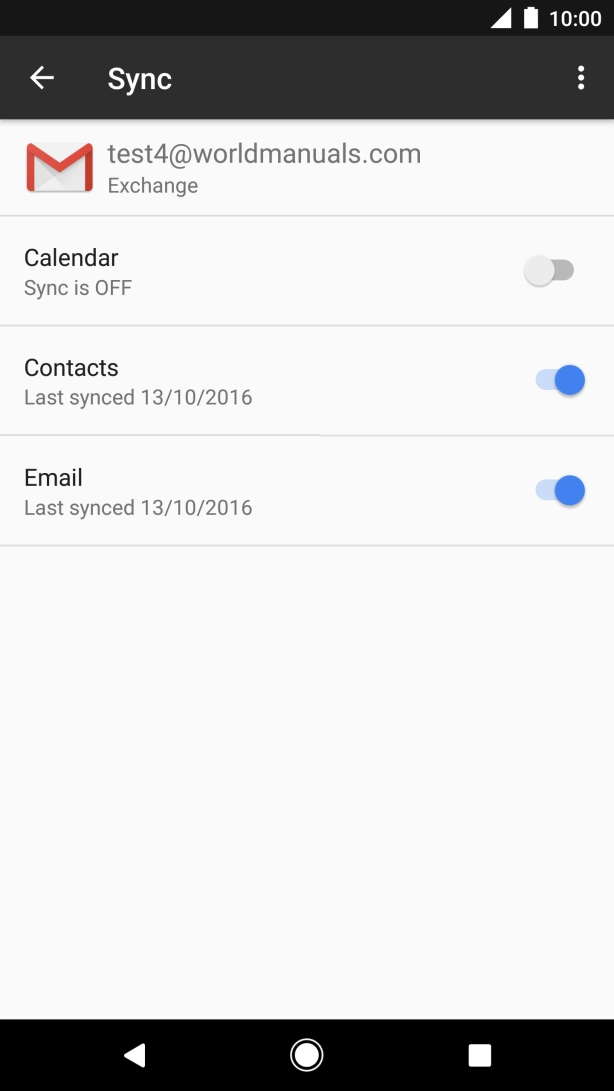 Press the Home key to return to the home screen.