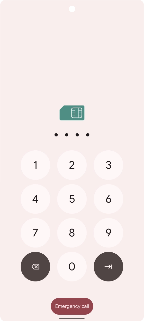 If you're asked to key in your PIN, do so and press arrow right.