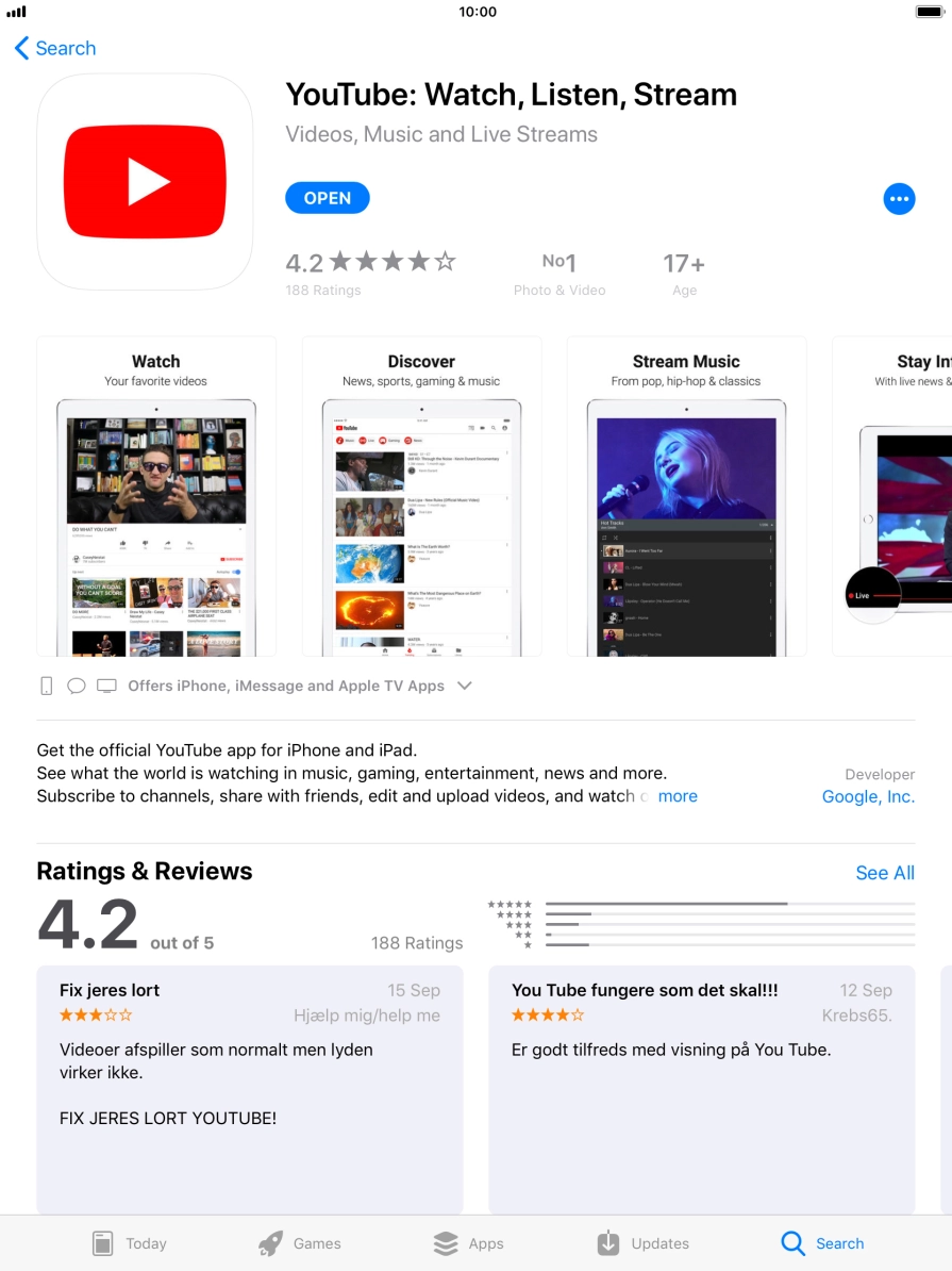 Press the Home key to return to the home screen.