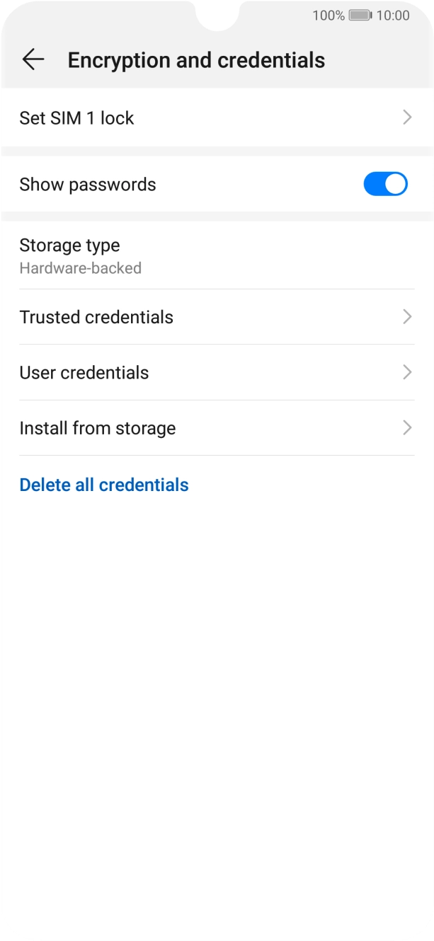 Press Set ‹SIM› lock.